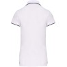 Polo femme en coton avec liseré sur le col et les manches, 220 g/m²