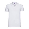 Polo homme stretch en coton et lycra, coupe slim, 210 g/m²