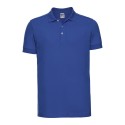 Polo homme stretch en coton et lycra, coupe slim, 210 g/m²