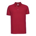 Polo homme stretch en coton et lycra, coupe slim, 210 g/m²