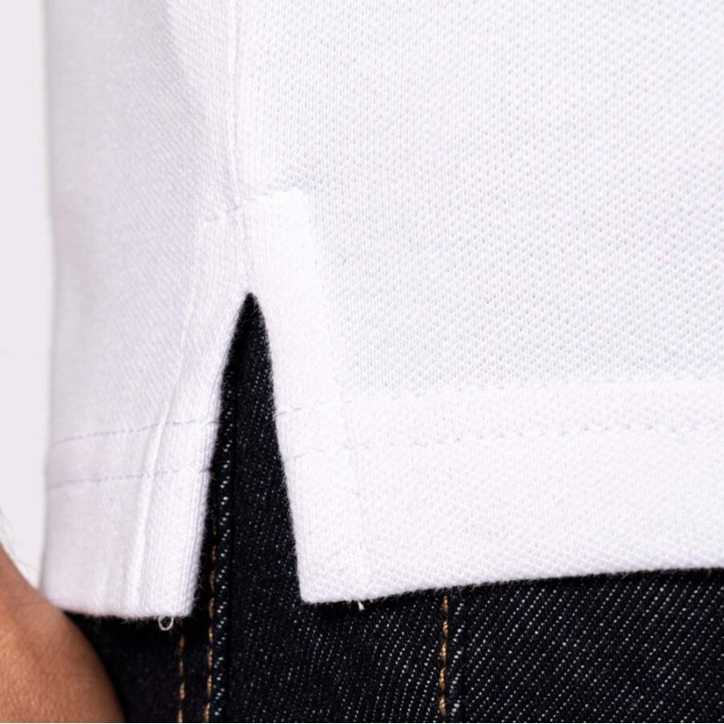 Polo homme manches courtes en coton piqué et élasthanne, 220 g/m²