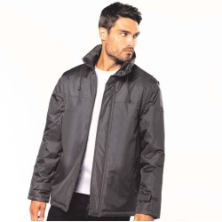 Blouson bodywarmer manches amovibles avec capuche dans le col