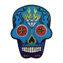 Patch brodé thermocollant tête de mort mexicaine CALAVERA