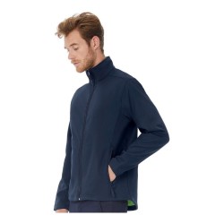 Veste softshell homme déperlante, intérieure micro-polaire, 300 g/m²