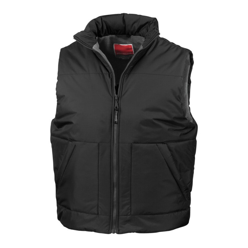 Bodywarmer doublé polaire déperlant et coupe-vent, 280 g/m²