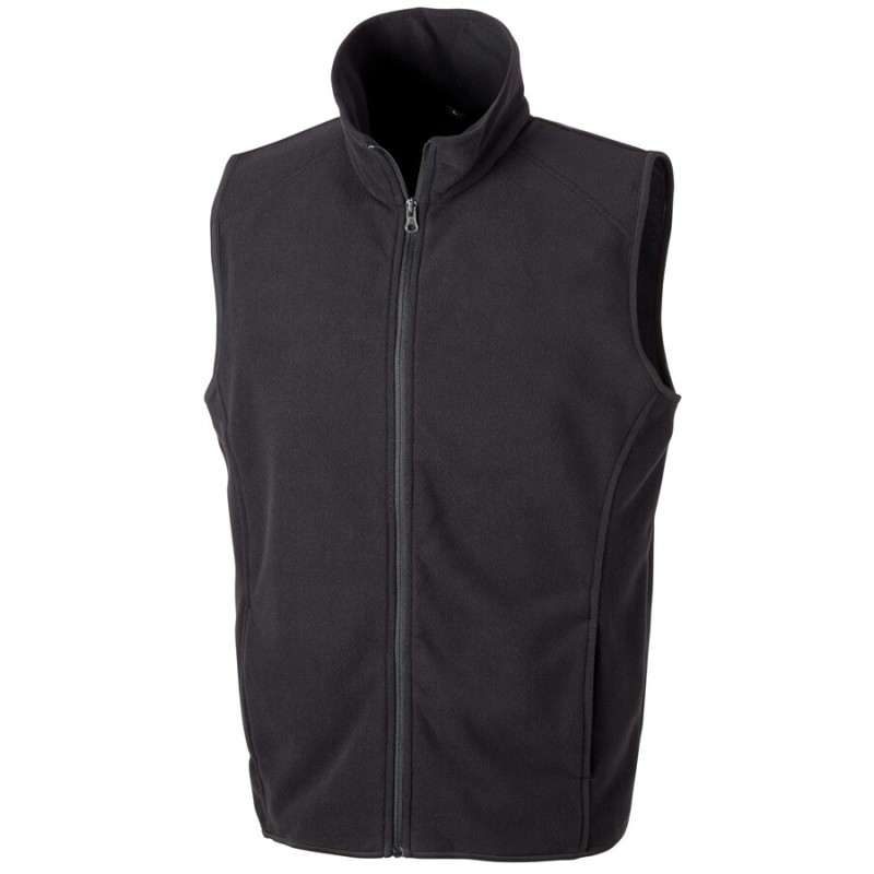 Gilet sans manches micro-polaire très doux et coupe-vent, 200 g/m²