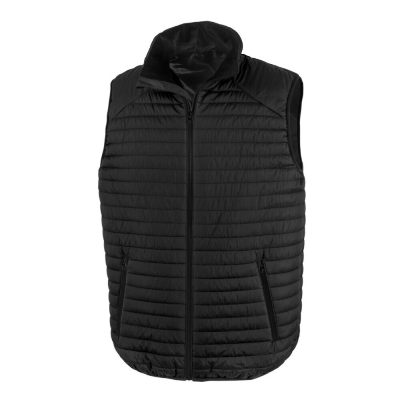 Bodywarmer matelassé avec protège-cou, poches zippées