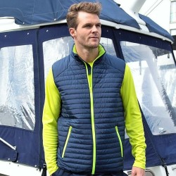 Bodywarmer matelassé avec protège-cou, poches zippées