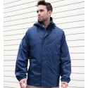 Veste parka 3 en 1 élégant à capuche avec bodywarmer intérieur