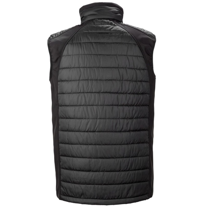 Bodywarmer softshell matelassé bicolore léger et chaud