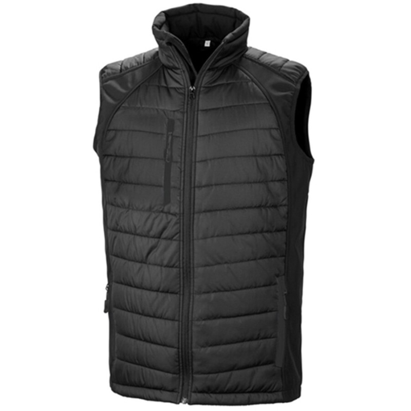 Bodywarmer softshell matelassé bicolore léger et chaud