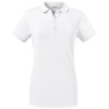 Polo femme stretch en coton et élasthanne sans étiquette, 210 g/m²