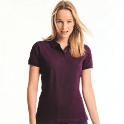 Polo femme stretch en coton et élasthanne sans étiquette, 210 g/m²