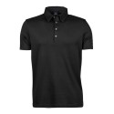 Polo homme épais en coton pima, coupe ajustée, 220 g/m²