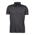 Polo homme épais en coton pima, coupe ajustée, 220 g/m²