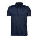 Polo homme épais en coton pima, coupe ajustée, 220 g/m²