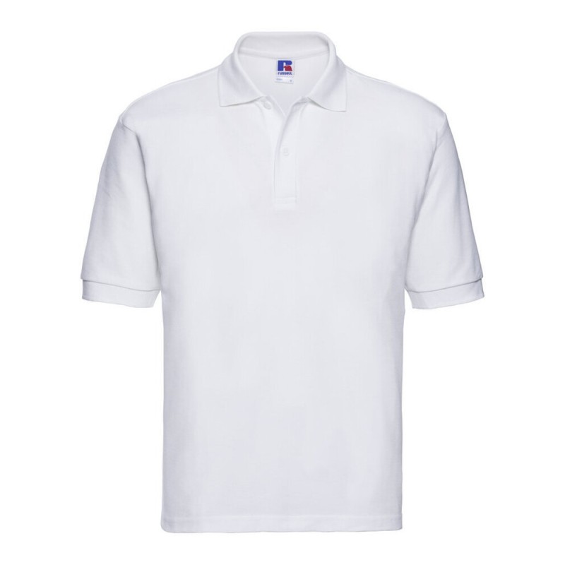 Polo uni homme en polycoton, 215 g/m², grandes tailles