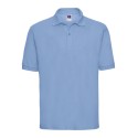 Polo uni homme en polycoton, 215 g/m², grandes tailles