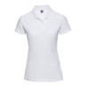 Polo uni femme en polycoton, 215 g/m², grandes tailles