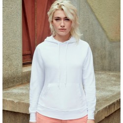 Sweat hoodie femme à capuche léger et pas cher en polycoton, 240 g/m²
