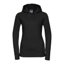 Sweat femme hoodie à capuche doublée, accès MP3, 280 g/m²