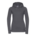 Sweat femme hoodie à capuche doublée, accès MP3, 280 g/m²