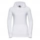 Sweat femme hoodie à capuche doublée, accès MP3, 280 g/m²