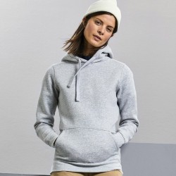 Sweat femme hoodie à capuche doublée, accès MP3, 280 g/m²