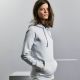 Sweat femme hoodie à capuche doublée, accès MP3, 280 g/m²