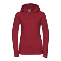 Sweat femme hoodie à capuche doublée, accès MP3, 280 g/m²