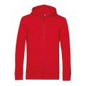 Sweat zippé à capuche homme, coton BIO et polyester recyclé, 280 g/m²
