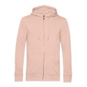 Sweat zippé à capuche homme, coton BIO et polyester recyclé, 280 g/m²