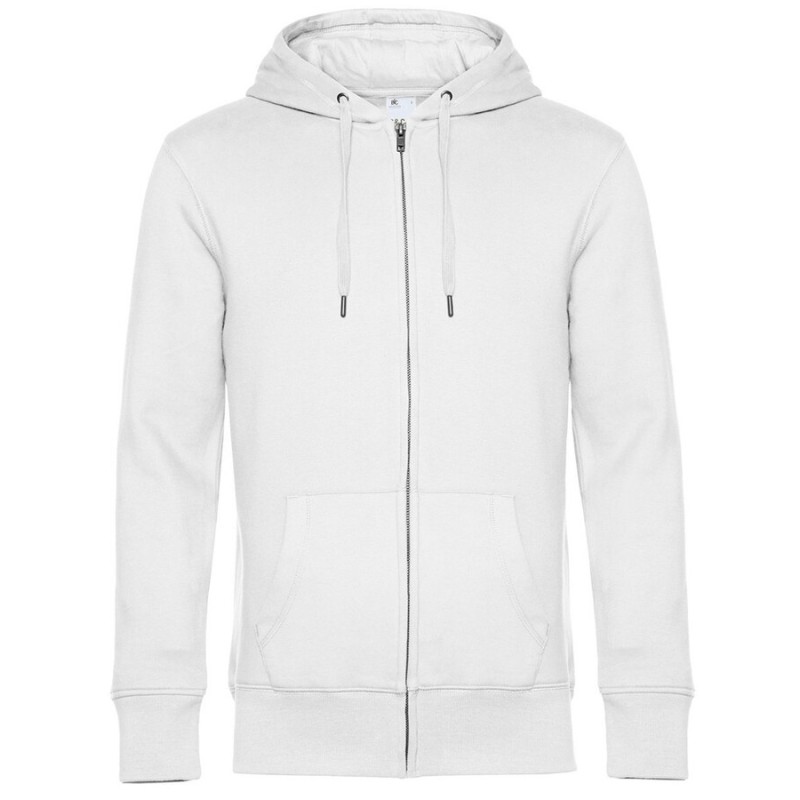 Sweat zippé KING à capuche homme, grande qualité d’impression, 280 g/m²