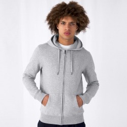 Sweat zippé KING à capuche homme, grande qualité d’impression, 280 g/m²