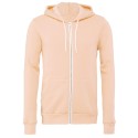 Sweat à capuche zippé cordons blancs, modèle fitté, 240 g/m²