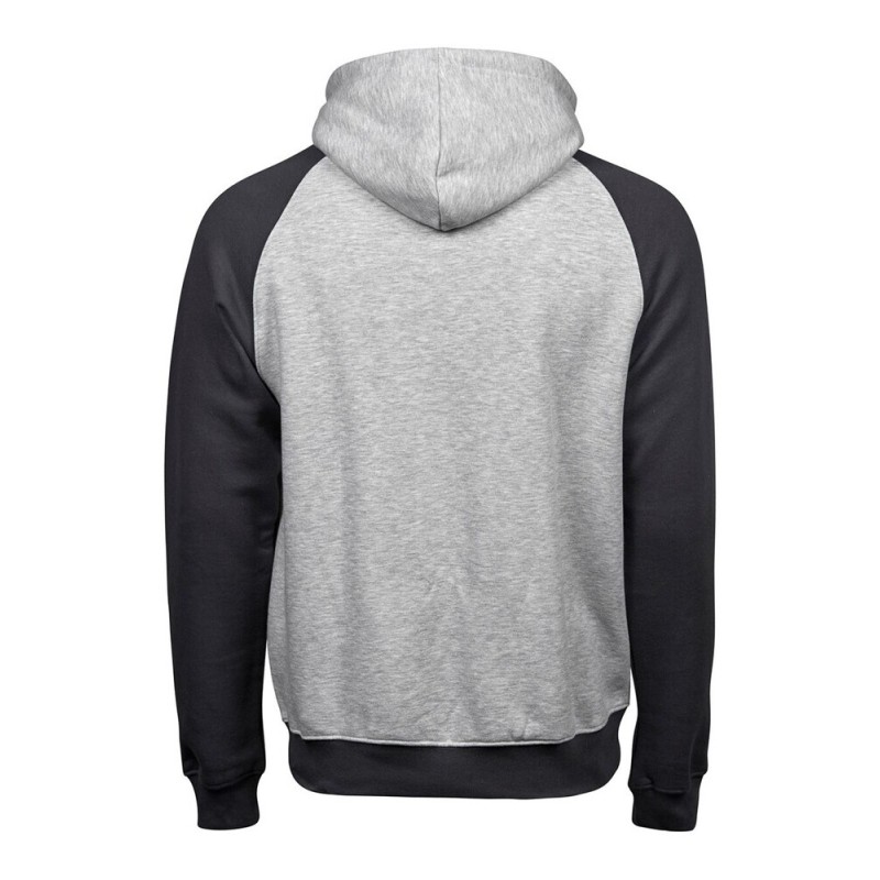  Sweat à capuche bicolore et doux en coton égyptien, 310 g/m²