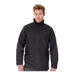 Parka homme imperméable et coupe-vent, capuche dans le col