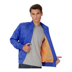 Veste bomber homme coupe-vent imperméable, capuche dans le col