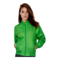 Veste bomber femme coupe-vent imperméable, capuche dans le col