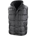 Bodywarmer doudoune rembourré à capuche coupe-vent, 500 g/m²