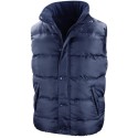 Bodywarmer doudoune rembourré à capuche coupe-vent, 500 g/m²