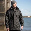 Veste parka 3-en-1 avec capuche, coupe-vent et imperméable