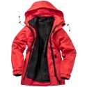Veste parka 3-en-1 avec capuche, coupe-vent et imperméable