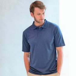 Polo homme manches courtes en polyester micro piqué respirant, 180 g/m²