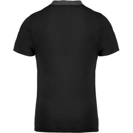 Polo jersey bicolore homme col chemise et manches courtes, 180 g/m²