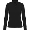 Polo jersey manches longues femme facile d'entretien, 180 g/m²