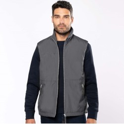 Bodywarmer doublé, enduction PVC pour une meilleure étanchéité