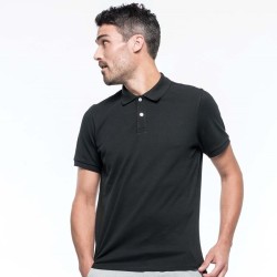Polo homme Supima souple et résistant, coupe ajustée, 220 g/m²
