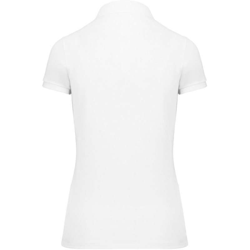 Polo femme Supima souple et résistant, coupe ajustée, 220 g/m²