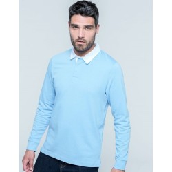 Polo rugby pour adulte à manches longues en coton, 280 g/m²